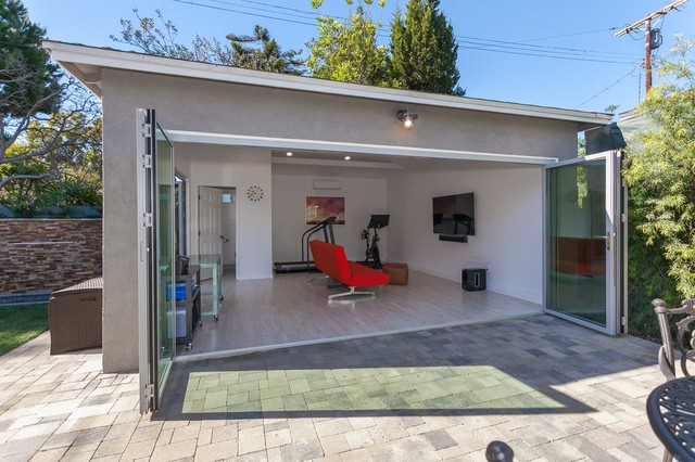 Expert team at SD Build Co converting a garage into a modern ADU in Hillcrest, showcasing space maximization and style