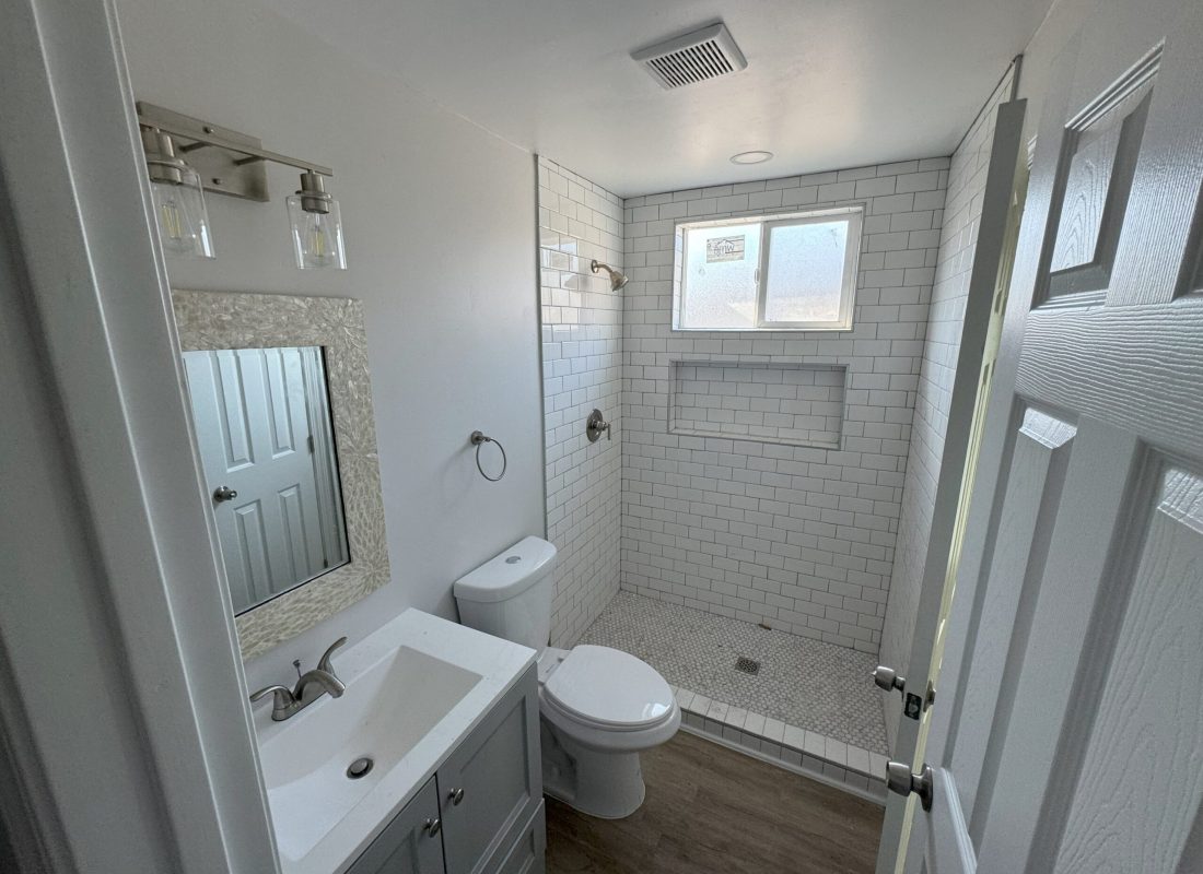 Bathroom Remodel 5 Bathroom remodeling Pacific Beach CA project featuring custom vanity and tile