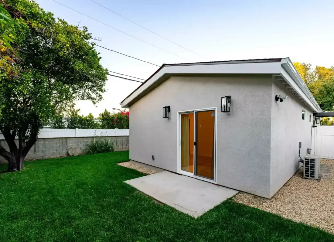 SD Build Co team meticulously transforming a garage into a stylish ADU in North Park, showcasing expert craftsmanship and attention to detail