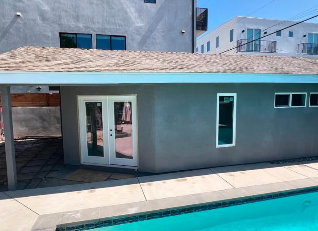 Expert ADU builders in La Jolla, CA working on an eco-friendly and modern ADU design