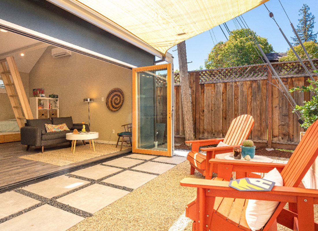 A newly converted garage ADU in Talmadge, CA, showcasing the flexibility and enhanced lifestyle it offers to homeowners