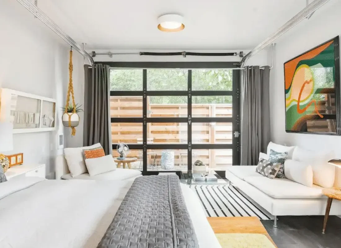 SD Build Co team meticulously transforming a garage into a stylish ADU in North Park, showcasing expert craftsmanship and attention to detail